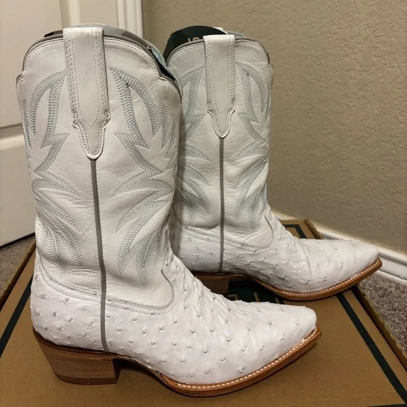 Tecovas The Sadie Snow Ostrich Size 9 - Picture 3 of 12
